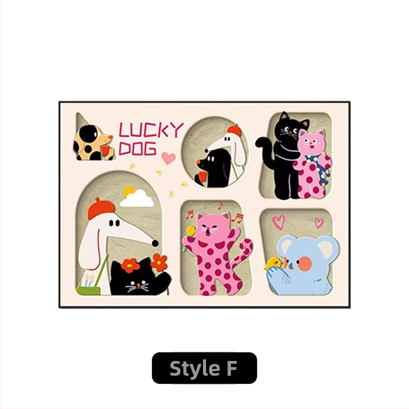 Dekoratyvinė paveikslė skaitiklio dėžuotei su gyvūnų raštu, kabinamas arba įrėmintas, PS rėmas, krištolo plėvelės pagrindas, inkjet spausdinimas