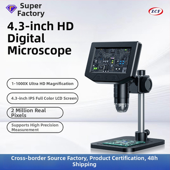 Digitaalne mikroskoop sisseehitatud ekraaniga, ZCF bränd, elektroonika kasutuseks, litsentsitav eribränd