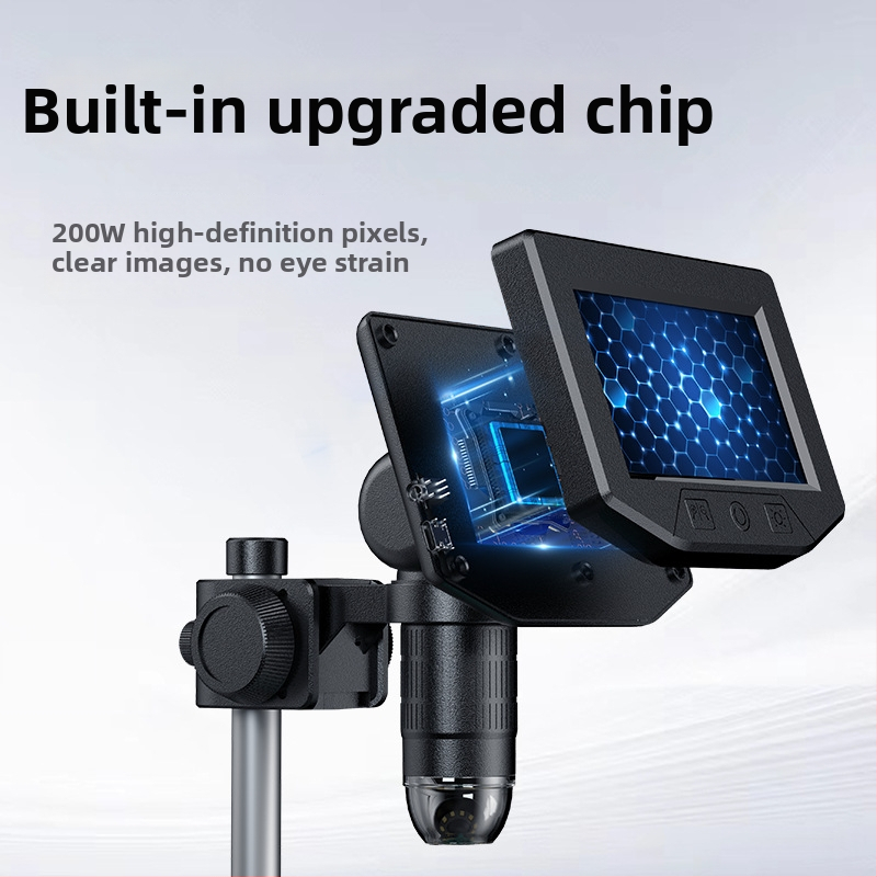 Digitālais mikroskop ar iebūvētu ekrānu, ZCF zīmols, elektronikas pielietojums, licencējama privātā etiķete