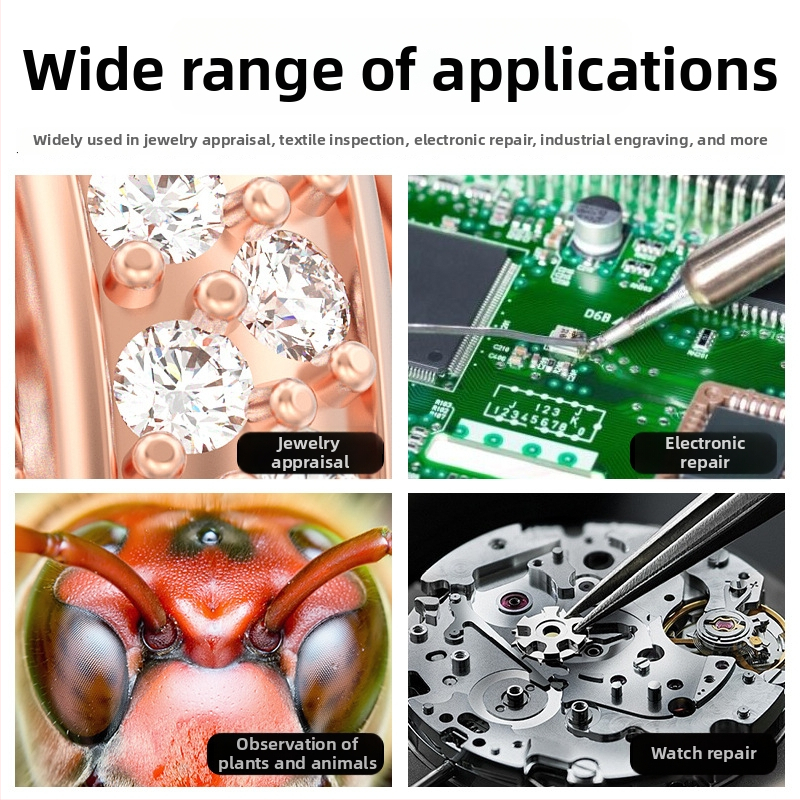 Digitālais mikroskop ar iebūvētu ekrānu, ZCF zīmols, elektronikas pielietojums, licencējama privātā etiķete