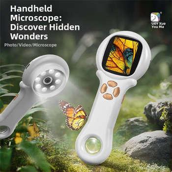 Laste mikroskoop ekraaniga – täielik teaduslik katsete komplekt, elektriline, ABS materjal, vanus 7–14 aastat, tootekood 3171