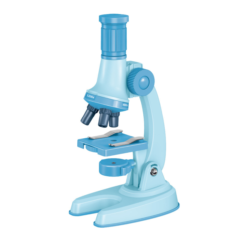 Παιδικό μικροσκόπιο 1200x μεγέθυνση – σετ βιολογικών πειραμάτων για μαθητές 7–14 ετών, πλαστικό, μη ηλεκτρικό, DIY φιλικό