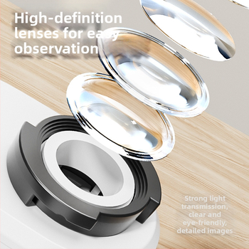 Nešiojamasis optinis mikroskopas su didinamuoju stiklu — Mokomoji mokslo žaislas vaikams 7–14 metų, Learn from Yuma, plastikas, 3C sertifikatas 2021152202038574