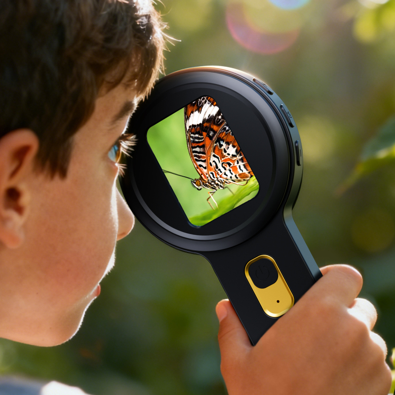 V19 käsimikroskoop — Ultra-HD suurendus laste teaduskatseteks, hariv mänguasi põhikoolile