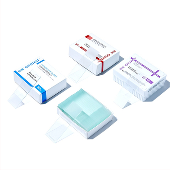 Shitai παθολογικού επιπέδου γυάλινο σλάιντ μικροσκοπίου με κολλητικό επίχρισμα για επίστρωση αίματος; ultra-white γυαλί, μοντέλο Pathological level, ανοχή 0.0005 mm