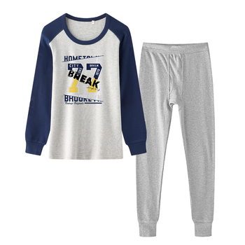 Комплект термобельо за юноши – изцяло памук, дишащ, антибактериален, топъл, еднослоен, умерено тегло