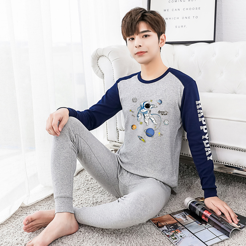 Комплект термобельо за юноши – изцяло памук, дишащ, антибактериален, топъл, еднослоен, умерено тегло