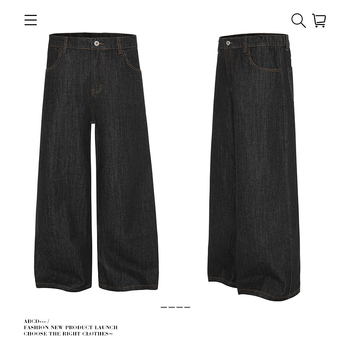 Jeansi drepți, talie medie, fermoar decorativ, denim din bumbac cowboy, lavabil