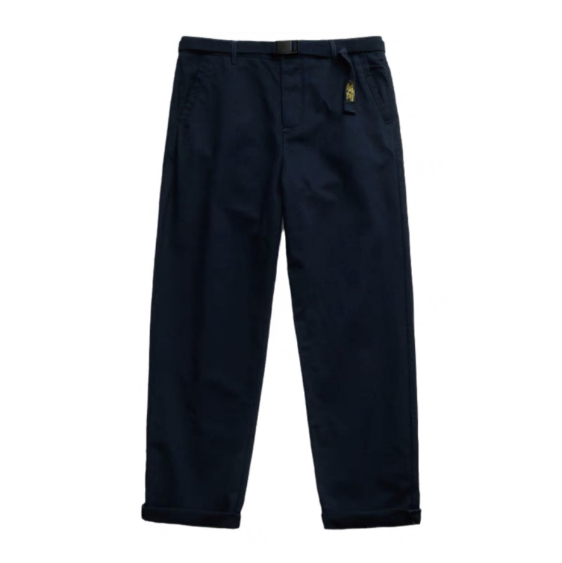 Muške hlače od pamuka twill ravnog kroja, japanski retro Harajuku stil, srednji pojas, zip, više džepova, radna odjeća za proljeće i jesen
