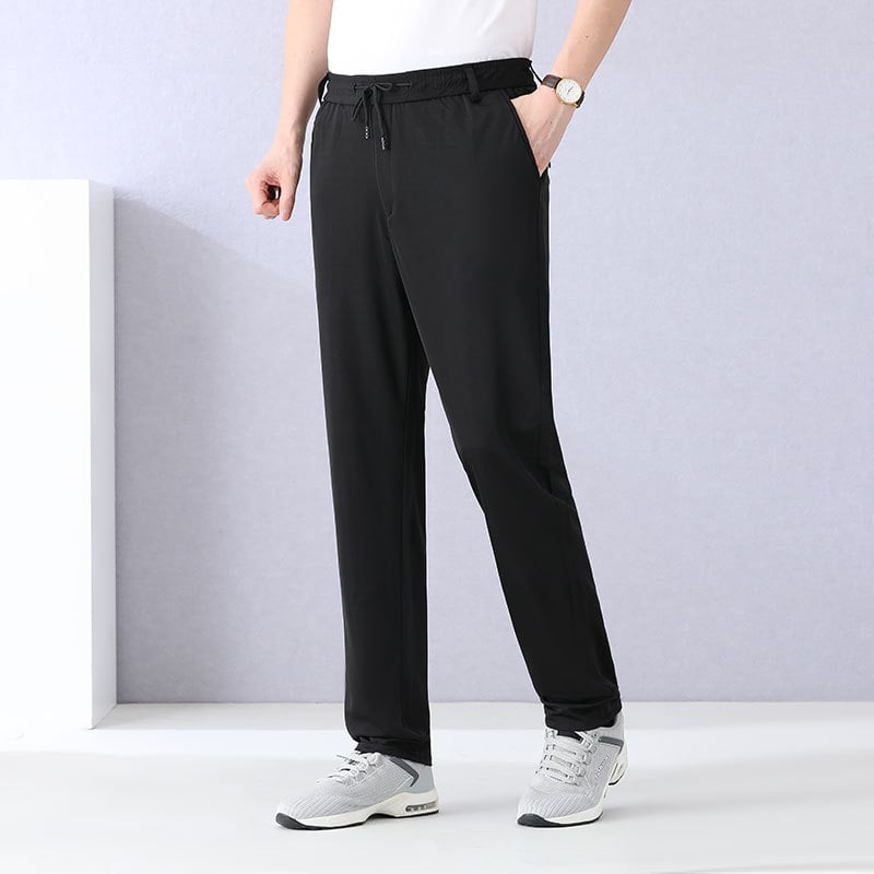 Jane Xidun férfiaknak készült sportos hétköznapi nadrágok, jégselyem gyorsan száradó hálós anyag, magas derék, laza szabás, lélegző poliészter 95%