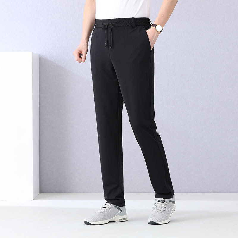 Jane Xidun férfiaknak készült sportos hétköznapi nadrágok, jégselyem gyorsan száradó hálós anyag, magas derék, laza szabás, lélegző poliészter 95%