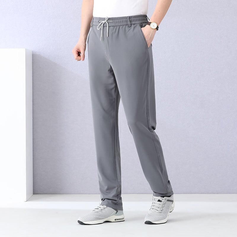 Jane Xidun férfiaknak készült sportos hétköznapi nadrágok, jégselyem gyorsan száradó hálós anyag, magas derék, laza szabás, lélegző poliészter 95%