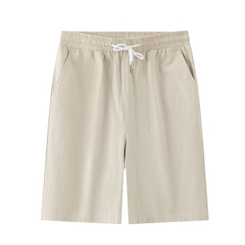 Мъжки памучни къси панталони – летни, свободна кройка, права линия, средна талия, тънки и дишащи, китайски стил