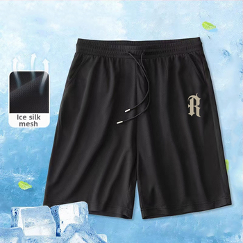 Vīriešu šorti, 95% poliesteris, taisns griezums, Korejas stils, pavasaris 2025