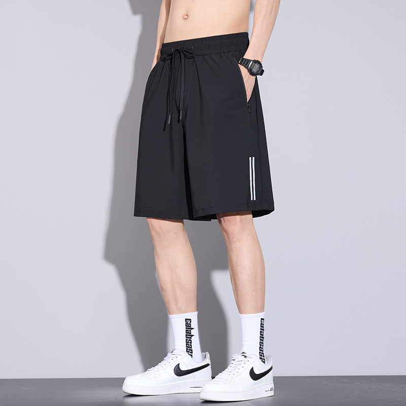 Brīvās pieguļas neilona šorti, 81% neilons, 19% spandex, vasaras modelis 2025