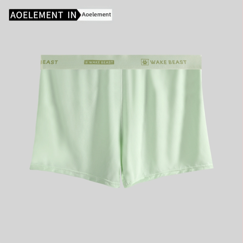 Мъжки боксерки, дишащ полиестер, плетени, със средна талия, едноцветен десен (Дишащи; Полиестер; Плетени; Средна талия; Едноцветен десен)