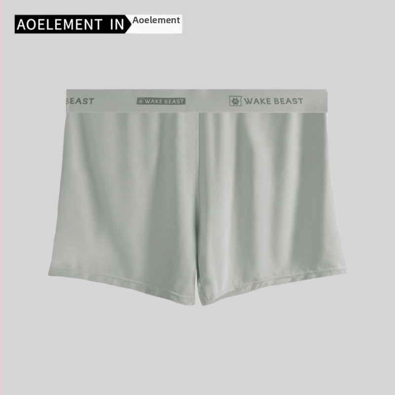 Мъжки боксерки, дишащ полиестер, плетени, със средна талия, едноцветен десен (Дишащи; Полиестер; Плетени; Средна талия; Едноцветен десен)