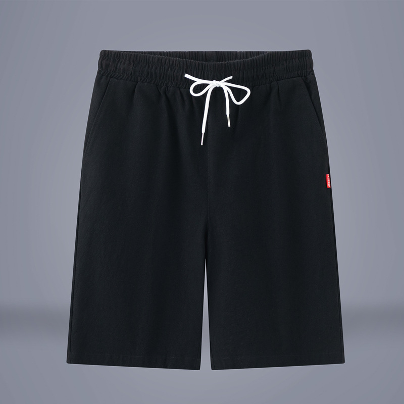 Vīriešu šorti no 100% kokvilnas, vidēja garuma, taisa piegriezuma, elpojoši, ar auklu aizdari