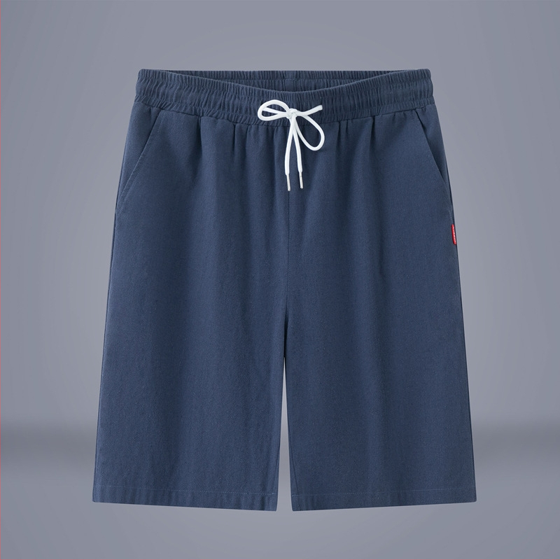 Vīriešu šorti no 100% kokvilnas, vidēja garuma, taisa piegriezuma, elpojoši, ar auklu aizdari