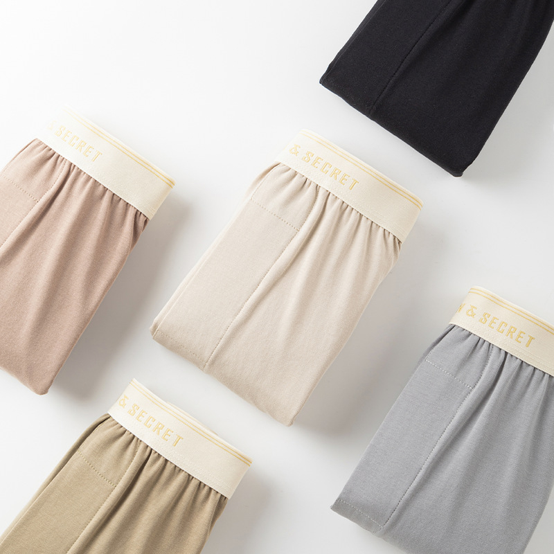 Vyriniai medvilniniai pižamos šortai, be siūlių, kvėpuojantys, greitai džiūstantys, vidutinio juosmens