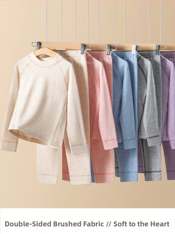 Vaikų terminiai apatinių komplektas dviejų dalių, unisex, 95,8% medvilnė, 4,2% elastanas, švelnus apdaila, tinkamas žiemai, pavasariui ir rudeniui