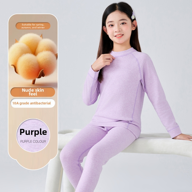 Vaikų terminiai apatinių komplektas dviejų dalių, unisex, 95,8% medvilnė, 4,2% elastanas, švelnus apdaila, tinkamas žiemai, pavasariui ir rudeniui