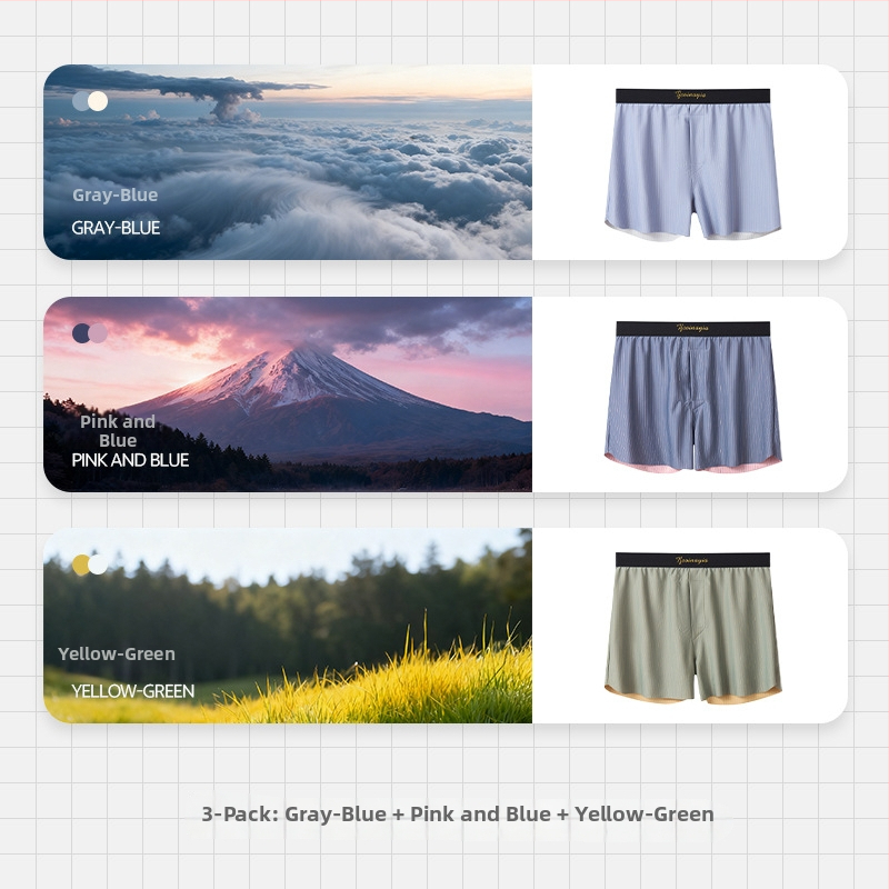 Vyriniai apatiniai iš nailono, vidutinio juosmens, raštas dryžiai/plaidiniai, megzti