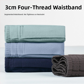 Meeste puuvillased bokserid, vaba lõige, keskmine talje, kootud kangas, 90–95% puuvill.