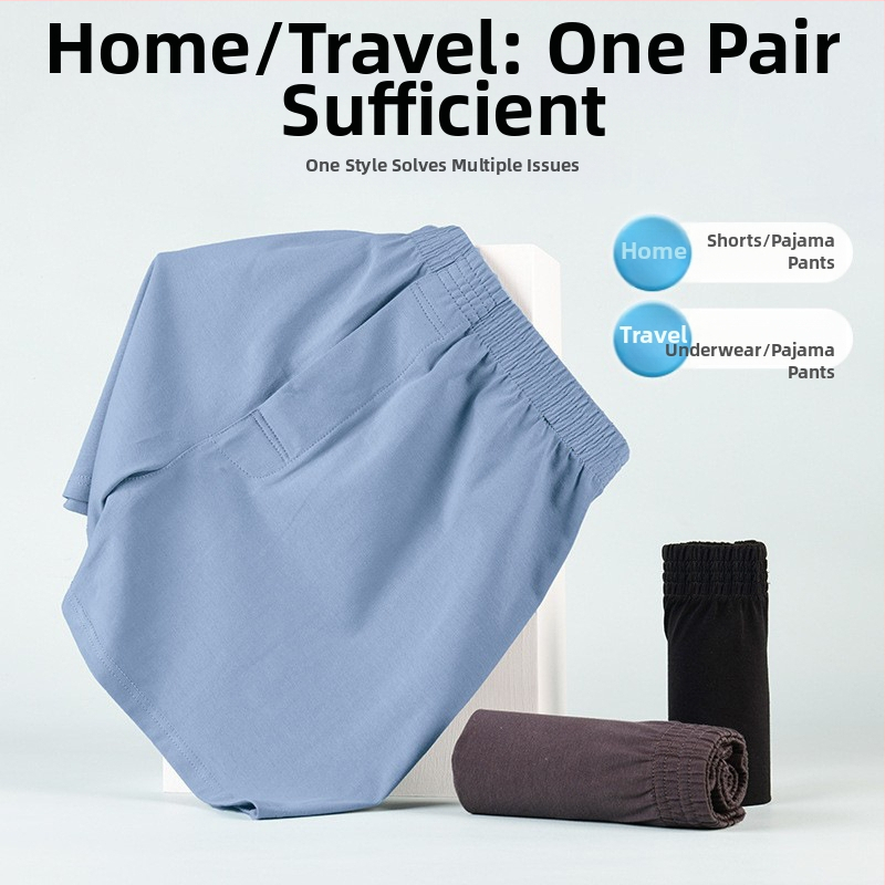 Vīriešu kokvilnas bokseršorti, brīva piegriezuma, vidējā josta, adīts audums, 90–95% kokvilnas.