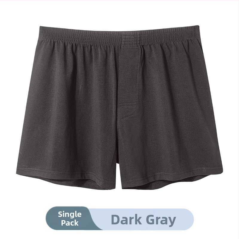 Meeste puuvillased bokserid, vaba lõige, keskmine talje, kootud kangas, 90–95% puuvill.