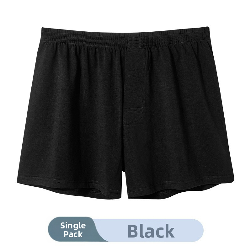 Meeste puuvillased bokserid, vaba lõige, keskmine talje, kootud kangas, 90–95% puuvill.