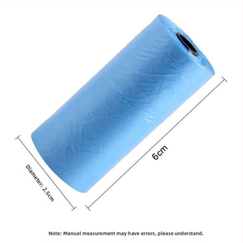 Suņu un kaķu izkārnījumu maisiņi, nepārtraukta ruļļa iepakojums, parastā biezums