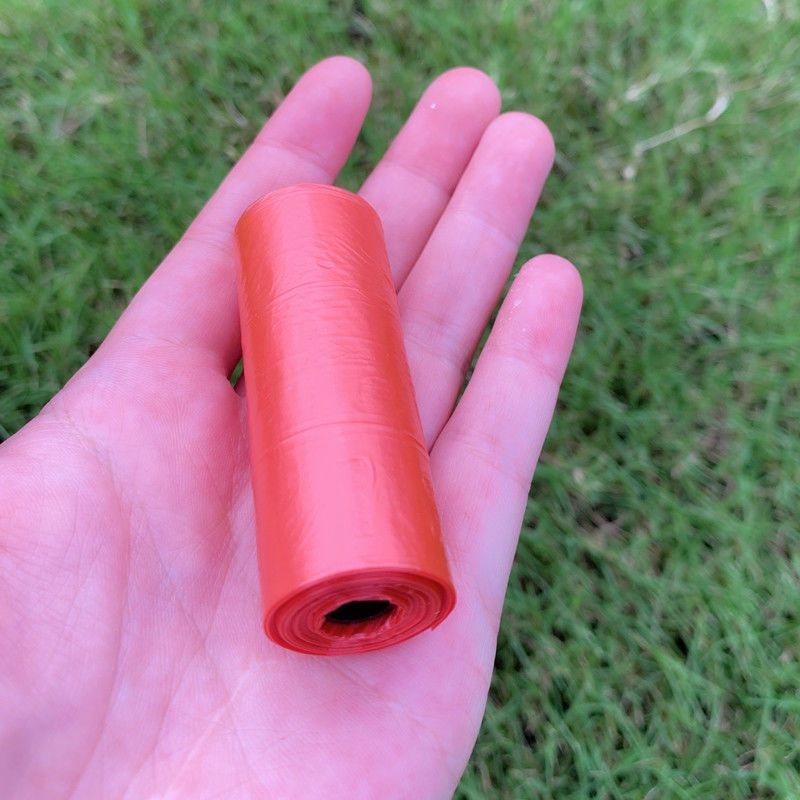 Suņu un kaķu izkārnījumu maisiņi, nepārtraukta ruļļa iepakojums, parastā biezums