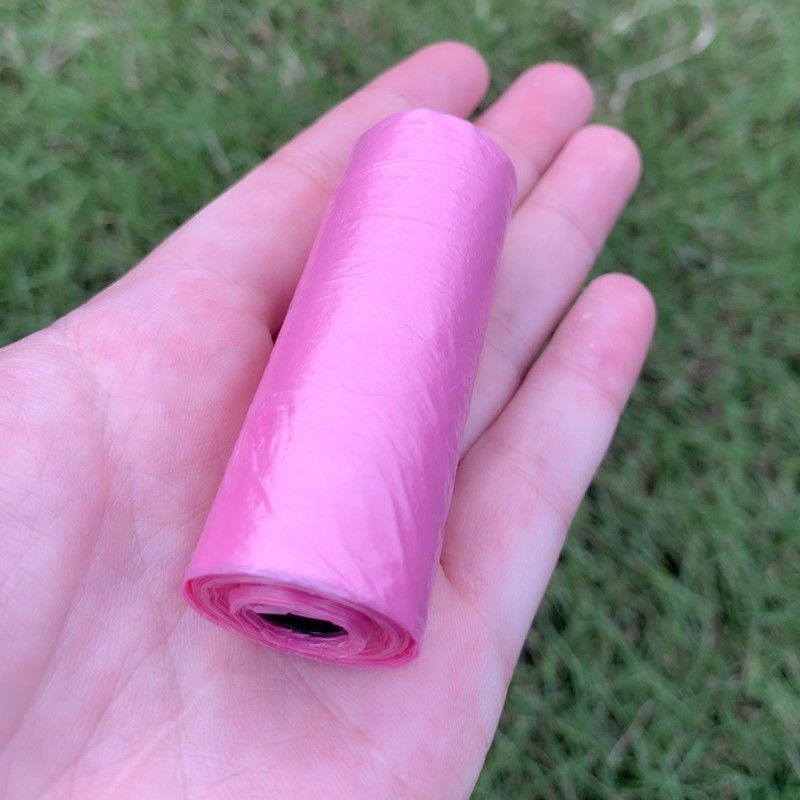 Suņu un kaķu izkārnījumu maisiņi, nepārtraukta ruļļa iepakojums, parastā biezums