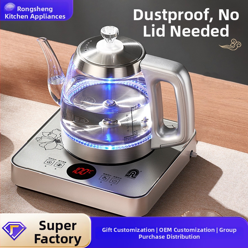 Elektrinė arbatų viryklė su integruotu vandens virduliu – stiklas, 1000–1500W, talpa mažiau nei 1 L, lietimui jautrus valdymas, kaitinimo vamzdelis