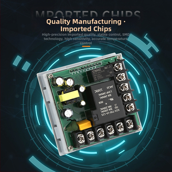 WSJ700 termostatas aukštos galios temperatūros reguliavimui, reguliuojamas, skaitmeninis ekranas, išmanus automatinis pastovios temperatūros valdymas, 220V, atviras montavimas