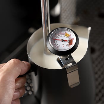 ComeMore klipszes élelmiszerhőmérő tejhez, kávéhoz és a konyhához – rozsdamentes acél, pontos érzékelő