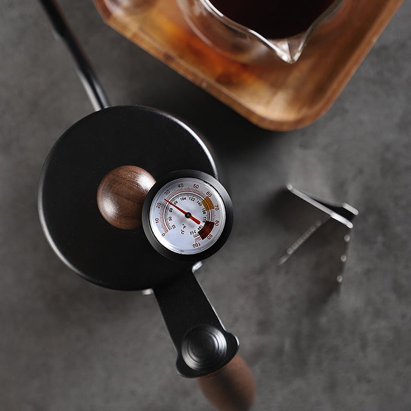 ComeMore klipszes élelmiszerhőmérő tejhez, kávéhoz és a konyhához – rozsdamentes acél, pontos érzékelő