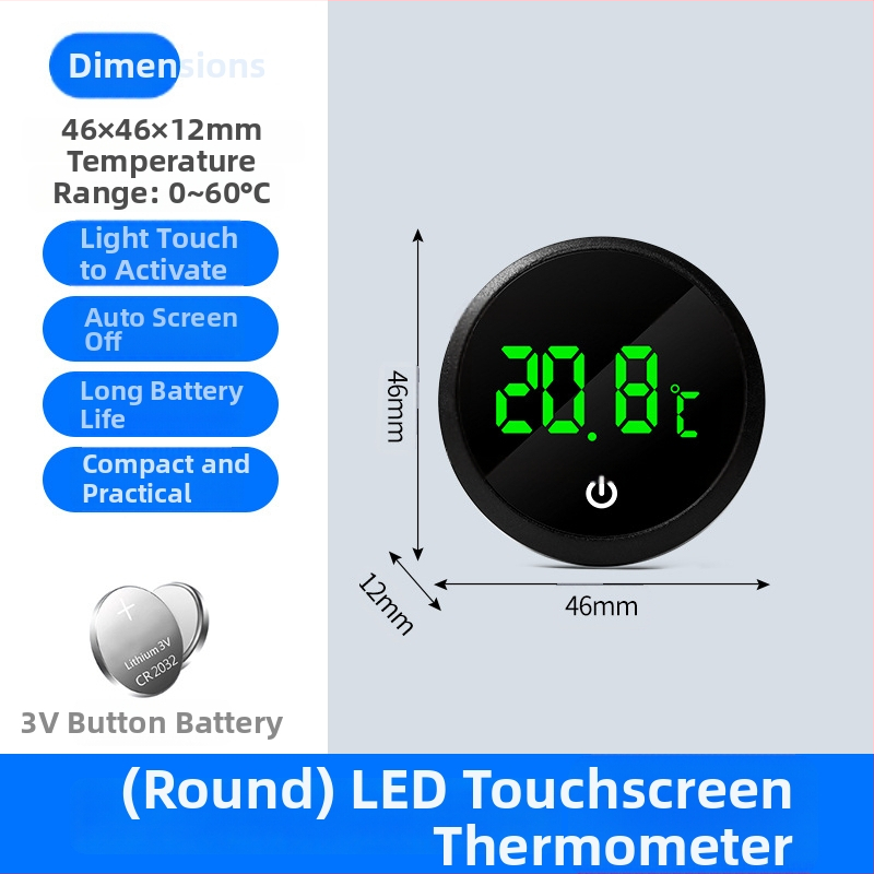 Akvariumo termometras su dideliu ekranu ir kabliu