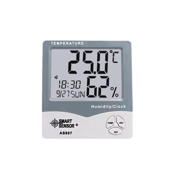 AS807 Termometras ir higrometras vidiniam ir išoriniam naudojimui – namai, biuras ir šiltnamis, No.7 baterija, SmartSensor/Hima