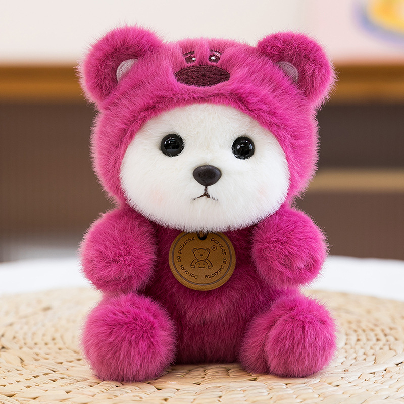 Plišane životinje – kratki pliš, PP pamuk punjenje; set s elefantom, lisicom, kapivarom i pingvinom; za 14+; unisex