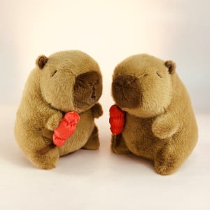 Capybara pliš lutka – super mekana kratka pliš, PP pamuk punjenje, za uzrast 14+