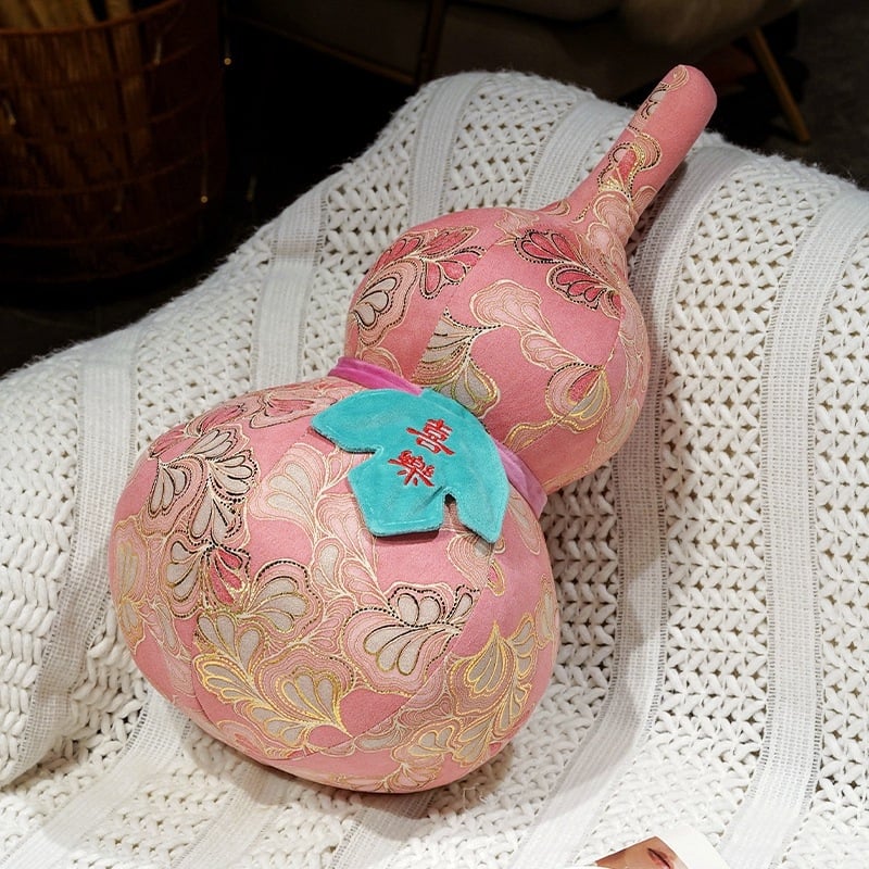 Plišani jastuk u obliku tikve s pozlaćenom folijom, kućna dekoracija u stilu biljke, punilo PP pamuk, kratak pliš, pakiranje mrežastom vrećom