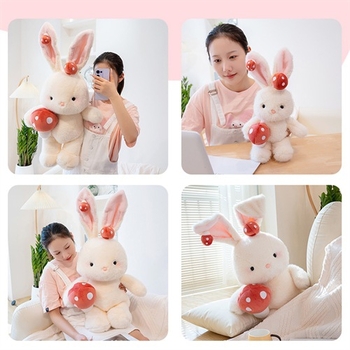 Plišani zeko - kratki pliš, PP pamuk punilo, za uzrast 14+