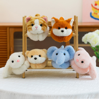 Плюшена котешка играчка - супер мека къса плюш, пълнеж от PP памук, опаковка в мрежеста торба, подходяща за деца 7–14 години