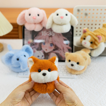 Плюшена котешка играчка - супер мека къса плюш, пълнеж от PP памук, опаковка в мрежеста торба, подходяща за деца 7–14 години