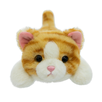 Плюшена котешка играчка - супер мека къса плюш, пълнеж от PP памук, опаковка в мрежеста торба, подходяща за деца 7–14 години