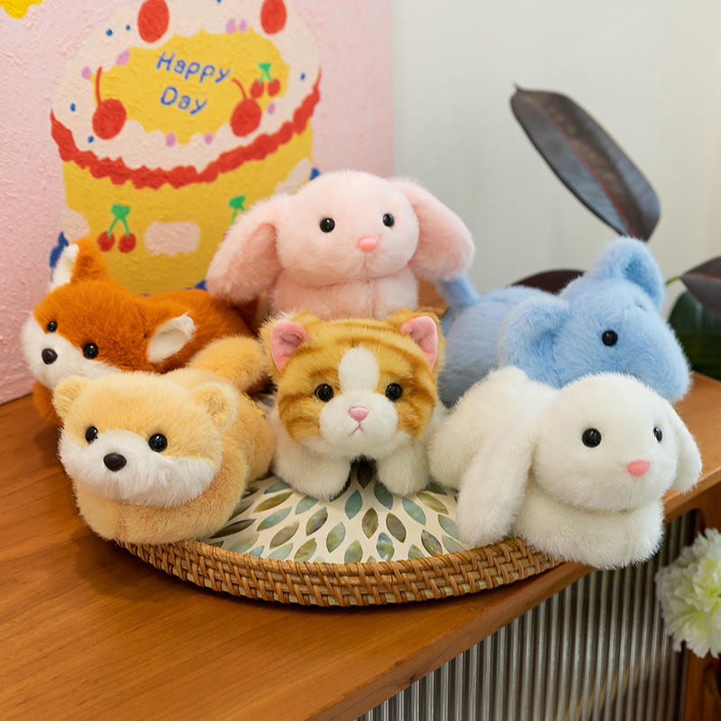 Плюшена котешка играчка - супер мека къса плюш, пълнеж от PP памук, опаковка в мрежеста торба, подходяща за деца 7–14 години