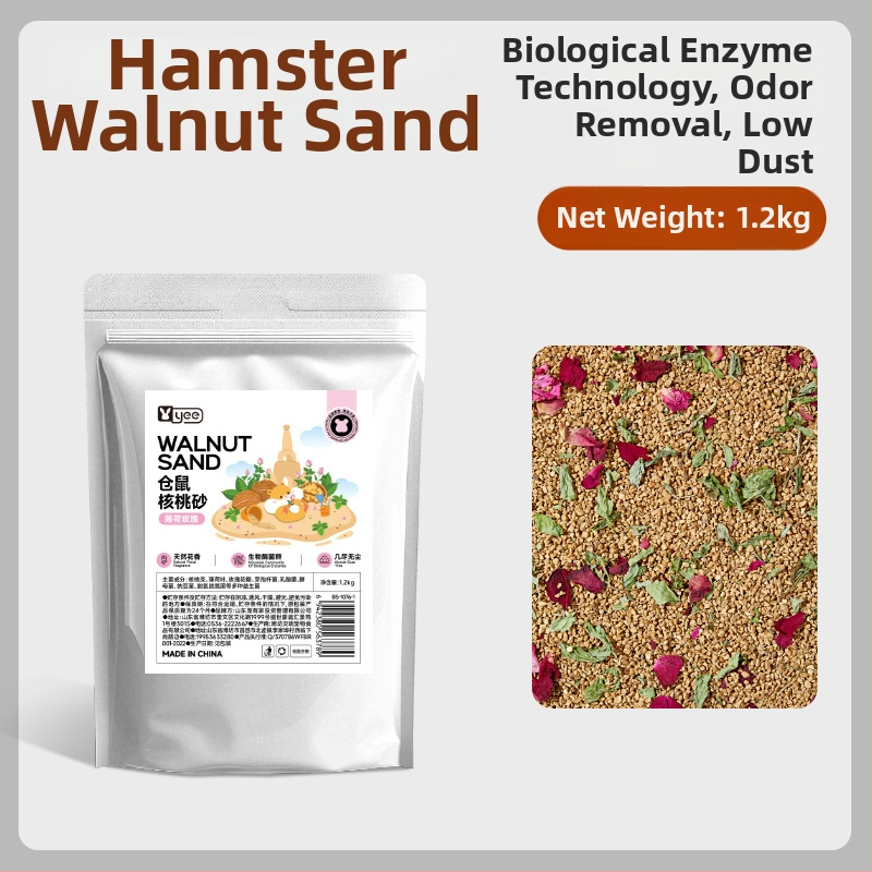 Hamsterio guolis iš riešutų smėlio – Yee prekės ženklas – Naminių gyvūnų priežiūros įrankiai