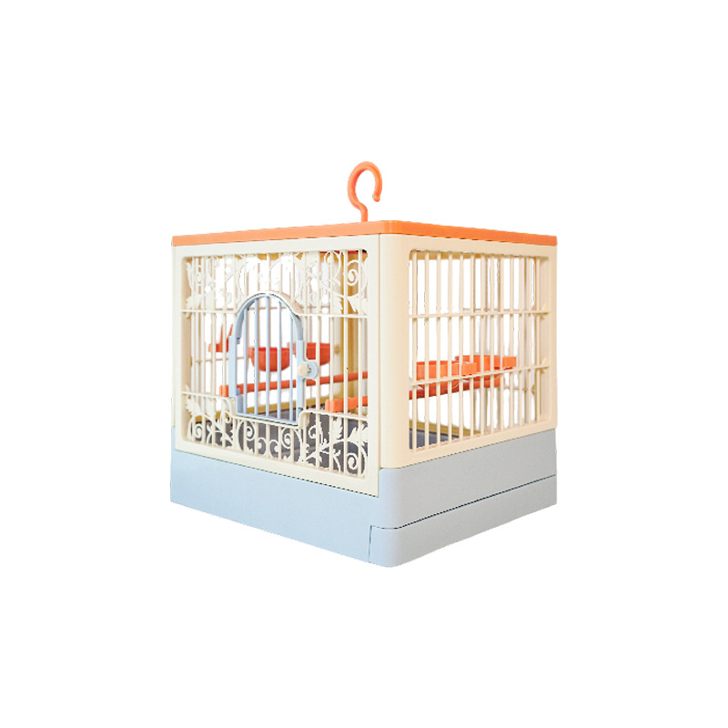 Papūgų narvas su dideliu panoraminiu erdviu, kvėpuojantis plastikinis narvas paukščiams